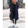 imageBTFBM Long Puffer Vest Women Quilted Hooded Button Down Zip Up Sleeveless Vests Outerwear Padded Jacket Fall Winter CoatNavy