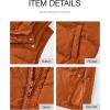 imageBTFBM Long Puffer Vest Women Quilted Hooded Button Down Zip Up Sleeveless Vests Outerwear Padded Jacket Fall Winter CoatOrange
