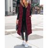imageBTFBM Long Puffer Vest Women Quilted Hooded Button Down Zip Up Sleeveless Vests Outerwear Padded Jacket Fall Winter CoatWine Red
