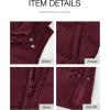 imageBTFBM Long Puffer Vest Women Quilted Hooded Button Down Zip Up Sleeveless Vests Outerwear Padded Jacket Fall Winter CoatWine Red