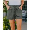 imageBTFBM Summer Shorts for Women 2025 Casual Elastic Waist Drawstring Lightweight Beach Lounge Short Pants PocketsGreen