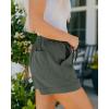 imageBTFBM Summer Shorts for Women 2025 Casual Elastic Waist Drawstring Lightweight Beach Lounge Short Pants PocketsGreen