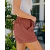 imageBTFBM Summer Shorts for Women 2025 Casual Elastic Waist Drawstring Lightweight Beach Lounge Short Pants PocketsPink