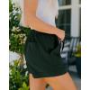 imageBTFBM Summer Shorts for Women 2025 Casual Elastic Waist Drawstring Lightweight Beach Lounge Short Pants PocketsSolid Dark Green