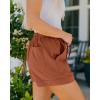 imageBTFBM Summer Shorts for Women 2025 Casual Elastic Waist Drawstring Lightweight Beach Lounge Short Pants PocketsSolid Orange