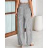 imageBTFBM Womens Striped Wide Leg Pants Dressy High Waist Trousers Business Casual Loose Flowy Tie Knot Palazzo PantsBlack