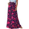 Print Navy Rose Red