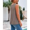 imageBTFBM Womens Sleeveless Sweater Vest 2025 Summer Crew Neck Ribbed Knit Lightweight Pullover Casual Loose Fit Tank TopsApricot Khaki