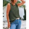 imageBTFBM Womens Sleeveless Sweater Vest 2025 Summer Crew Neck Ribbed Knit Lightweight Pullover Casual Loose Fit Tank TopsArmy Green