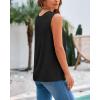 imageBTFBM Womens Sleeveless Sweater Vest 2025 Summer Crew Neck Ribbed Knit Lightweight Pullover Casual Loose Fit Tank TopsBlack