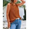 imageBTFBM Womens Sleeveless Sweater Vest 2025 Summer Crew Neck Ribbed Knit Lightweight Pullover Casual Loose Fit Tank TopsCaramel