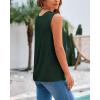 imageBTFBM Womens Sleeveless Sweater Vest 2025 Summer Crew Neck Ribbed Knit Lightweight Pullover Casual Loose Fit Tank TopsDark Green