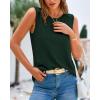 imageBTFBM Womens Sleeveless Sweater Vest 2025 Summer Crew Neck Ribbed Knit Lightweight Pullover Casual Loose Fit Tank TopsDark Green