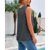imageBTFBM Womens Sleeveless Sweater Vest 2025 Summer Crew Neck Ribbed Knit Lightweight Pullover Casual Loose Fit Tank TopsDark Grey