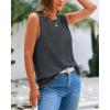 imageBTFBM Womens Sleeveless Sweater Vest 2025 Summer Crew Neck Ribbed Knit Lightweight Pullover Casual Loose Fit Tank TopsDark Grey