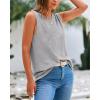 imageBTFBM Womens Sleeveless Sweater Vest 2025 Summer Crew Neck Ribbed Knit Lightweight Pullover Casual Loose Fit Tank TopsGrey