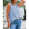 imageBTFBM Womens Sleeveless Sweater Vest 2025 Summer Crew Neck Ribbed Knit Lightweight Pullover Casual Loose Fit Tank TopsLight Blue