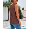 imageBTFBM Womens Sleeveless Sweater Vest 2025 Summer Crew Neck Ribbed Knit Lightweight Pullover Casual Loose Fit Tank TopsLight Brown