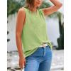 imageBTFBM Womens Sleeveless Sweater Vest 2025 Summer Crew Neck Ribbed Knit Lightweight Pullover Casual Loose Fit Tank TopsMint Green