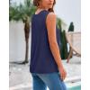 imageBTFBM Womens Sleeveless Sweater Vest 2025 Summer Crew Neck Ribbed Knit Lightweight Pullover Casual Loose Fit Tank TopsNavy