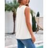 imageBTFBM Womens Sleeveless Sweater Vest 2025 Summer Crew Neck Ribbed Knit Lightweight Pullover Casual Loose Fit Tank TopsWhite