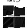 imageBTFBM Womens Trendy Off Shoulder Sweater 2024 Fall Long Sleeve Casual Loose Tunics Asymmetrical Pullover Going Out TopsBlack