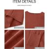 imageBTFBM Womens Trendy Off Shoulder Sweater 2024 Fall Long Sleeve Casual Loose Tunics Asymmetrical Pullover Going Out TopsBrick Red