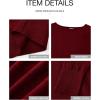 imageBTFBM Womens Trendy Off Shoulder Sweater 2024 Fall Long Sleeve Casual Loose Tunics Asymmetrical Pullover Going Out TopsWine Red