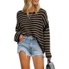 Striped Black Khaki