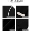 imageBTFBM Fall Sweaters for Women 2025 Trendy Casual Crew Neck Long Sleeve Loose Ribbed Knit Sweater Pullover Jumper TopsSolid Black