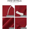 imageBTFBM Fall Sweaters for Women 2025 Trendy Casual Crew Neck Long Sleeve Loose Ribbed Knit Sweater Pullover Jumper TopsSolid Red