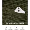imageBTFBM Women Cardigan Sweaters Fall Fashion 2024 Button Down Long Sleeve Chunky Knit Open Front Tweed Jacket OuterwearSolid Army Green