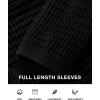 imageBTFBM Women Cardigan Sweaters Fall Fashion 2024 Button Down Long Sleeve Chunky Knit Open Front Tweed Jacket OuterwearSolid Black