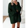 imageBTFBM Womens Long Pullover Sweaters 2025 Fall Winter Mock Neck Long Sleeve Thick Oversized Casual Knitted Jumper TopsDark Green