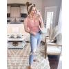 imageBTFBM Womens Summer Ribbed Tank Tops Crew Neck Button Down Slim Fit Basic Sleeveless Tunic Blouse Casual Henley ShirtsGrey Pink