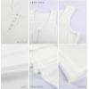 imageBTFBM Womens Summer Ribbed Tank Tops Crew Neck Button Down Slim Fit Basic Sleeveless Tunic Blouse Casual Henley ShirtsWhite