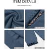 imageBTFBM Womens Sweaters Fall Winter Clothes 2025 Long Sleeve Button Down Ruffle Crew Neck Casual Knitted Pullover TopsSolid Dark Blue