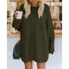 imageBTFBM 2025 Womens Sweaters Casual Crewneck Long Sleeve Oversized Sweater Dress Fall Winter Loose Slouchy Soft PulloverSolid Army Green