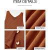 imageBTFBM Women Fall Knit Sweater Dress Set Bodycon Slit Midi Dresses Button Down Long Sleeve Cropped Cardigan 2 Piece SetsCaramel