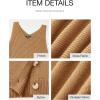 imageBTFBM Women Fall Knit Sweater Dress Set Bodycon Slit Midi Dresses Button Down Long Sleeve Cropped Cardigan 2 Piece SetsKhaki