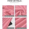 imageBTFBM Womens 2025 Summer Casual Sleeveless Midi Dress Patchwork Knit Tank Bubble Long Flowy Beach Maxi Sundress PocketsPink