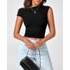 imageBTFBM Women Off The Shoulder Top 2025 Summer Sleeveless Ruched Ribbed Shirt Asymmetrical Slim Fit Y2K Going Out TopsSolid Black