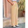 imageBTFBM Women Striped Dress Pants 2025 Spring Business Casual Outfits Wide Leg Long Palazzo Pants Work Office TrousersBeige