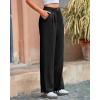 imageBTFBM Women Striped Dress Pants 2025 Spring Business Casual Outfits Wide Leg Long Palazzo Pants Work Office TrousersBlack