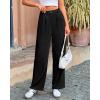 imageBTFBM Women Striped Dress Pants 2025 Spring Business Casual Outfits Wide Leg Long Palazzo Pants Work Office TrousersBlack