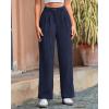 imageBTFBM Women Striped Dress Pants 2025 Spring Business Casual Outfits Wide Leg Long Palazzo Pants Work Office TrousersNavy