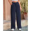 imageBTFBM Women Striped Dress Pants 2025 Spring Business Casual Outfits Wide Leg Long Palazzo Pants Work Office TrousersNavy