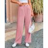 imageBTFBM Women Striped Dress Pants 2025 Spring Business Casual Outfits Wide Leg Long Palazzo Pants Work Office TrousersPink