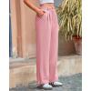 imageBTFBM Women Striped Dress Pants 2025 Spring Business Casual Outfits Wide Leg Long Palazzo Pants Work Office TrousersPink