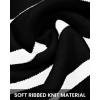 imageBTFBM Womens Cardigans Sweater 2024 Fall Striped Long Sleeve Button Down Crop Open Front Knit Outerwear Deco PocketsStriped Black White